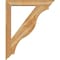 Ekena Millwork Funston Traditional Rough Sawn Bracket w/ Offset Brace, Western Red Cedar, 6"W x 36"D x 44"H BKT0604X36X44FST01RWR - alternate 3
